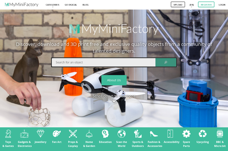 files for 3D printing ideas and high-quality 3D printer models. | MyMiniFactory